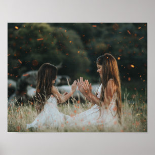 Maßgeschneidertes Foto Bokeh Glitzern Overlay Whim Poster