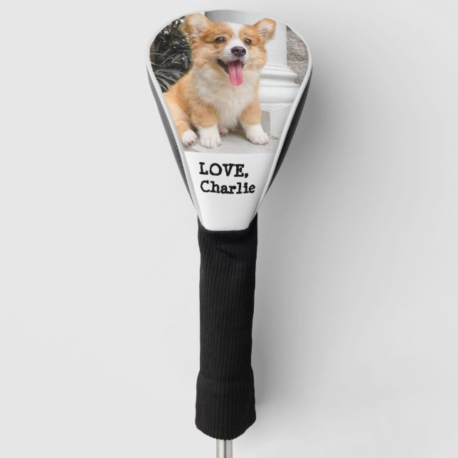 Maßgeschneidertes Foto für Haustiere Personalisier Golf Headcover (Vorderseite)