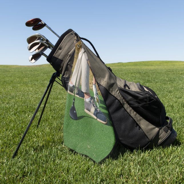 Maßgeschneidertes Foto Golf Handtuch - Personalisi (Gras)