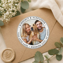 Maßgeschneidertes Foto Moderne Hochzeitsszene Rück