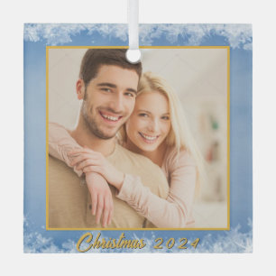 Maßgeschneidertes Foto Ornament Aus Glas