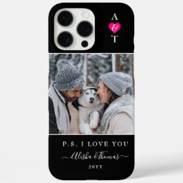 Maßgeschneidertes Foto und Monogramm Hochzeit/Verl iPhone 16 Pro Max Hülle