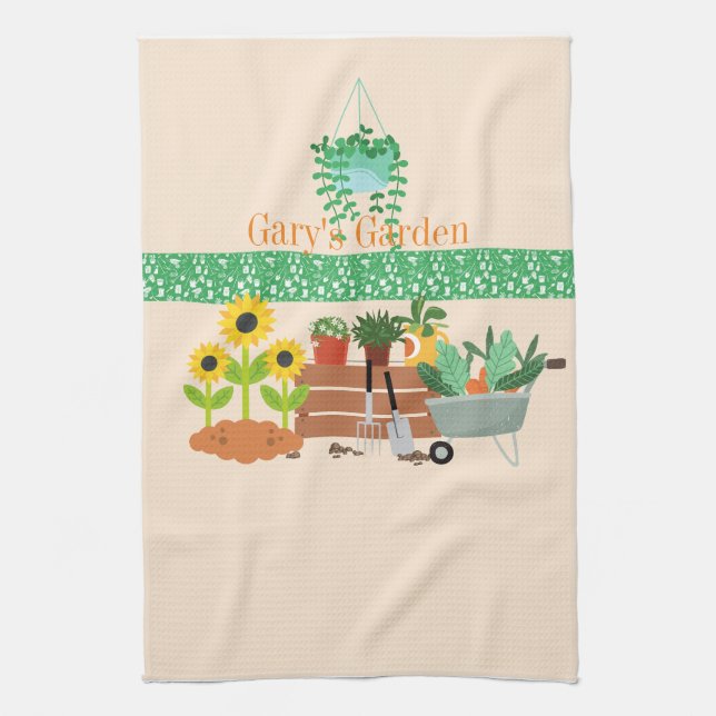 Maßgeschneidertes Gartenhandtuch Geschirrtuch (Vertikal)