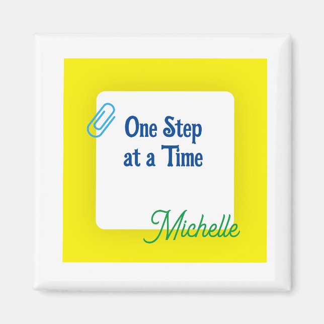 Maßgeschneidertes Gelb Magnet (Vorne)