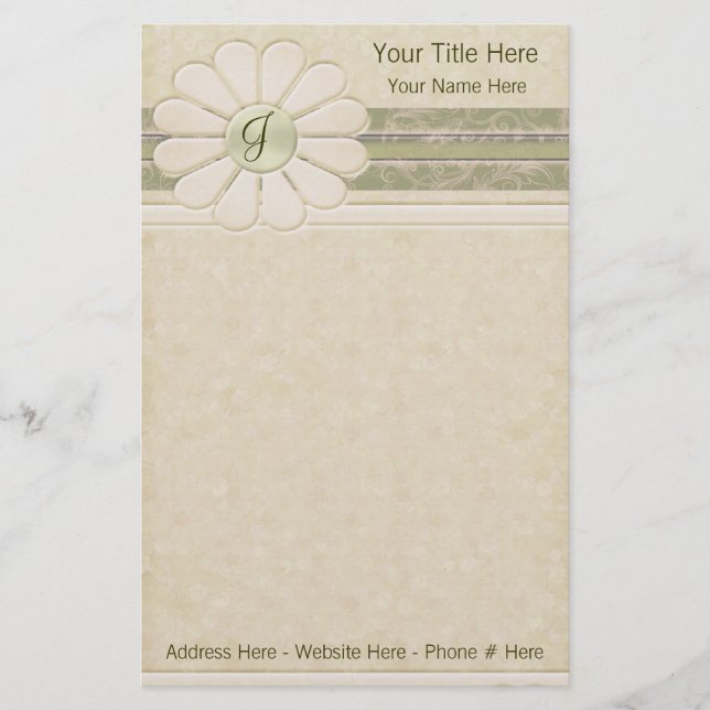 Maßgeschneidertes Geschäft / Privatkundengeschäft Briefpapier (Vorderseite)