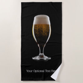 Maßgeschneidertes Glas Bier Strandtuch