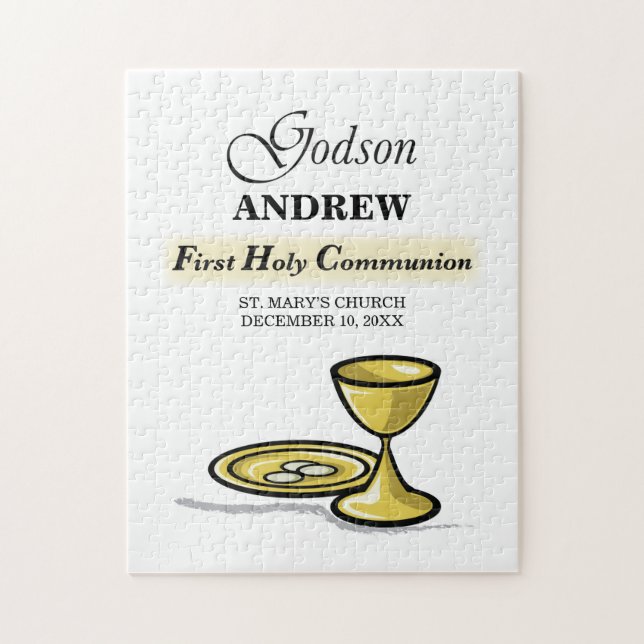 Maßgeschneidertes, Godson First Communion Chalice (Vertikal)