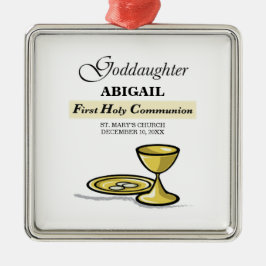 Maßgeschneidertes, Godtochter First Communityskhal Silbernes Ornament