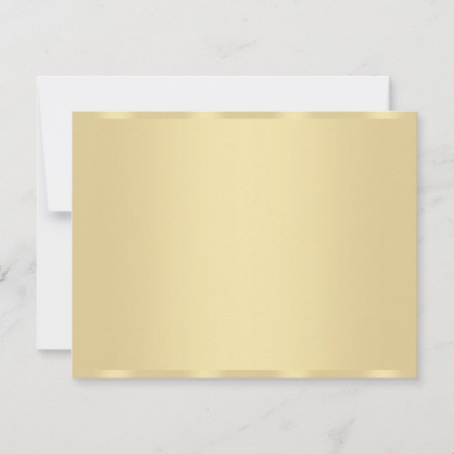 Maßgeschneidertes Gold Look Blank Template Moderne Mitteilungskarte (Vorderseite)