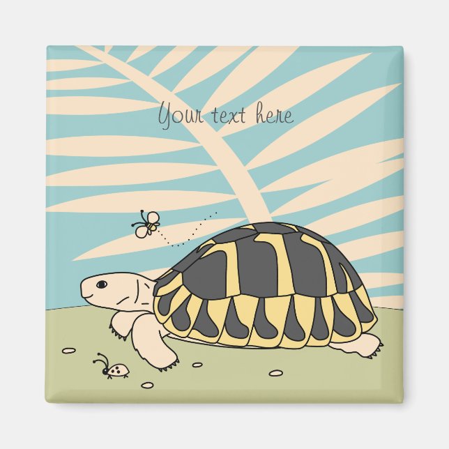 Maßgeschneidertes Hermanns Tortoise Magnet (Vorne)