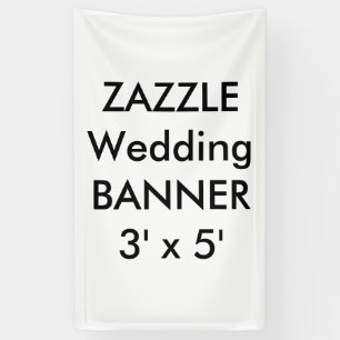 Maßgeschneidertes Hochzeitbanner 3' x 5' Banner