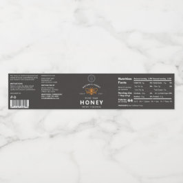 Maßgeschneidertes Honey-Jar Wraparound-Label