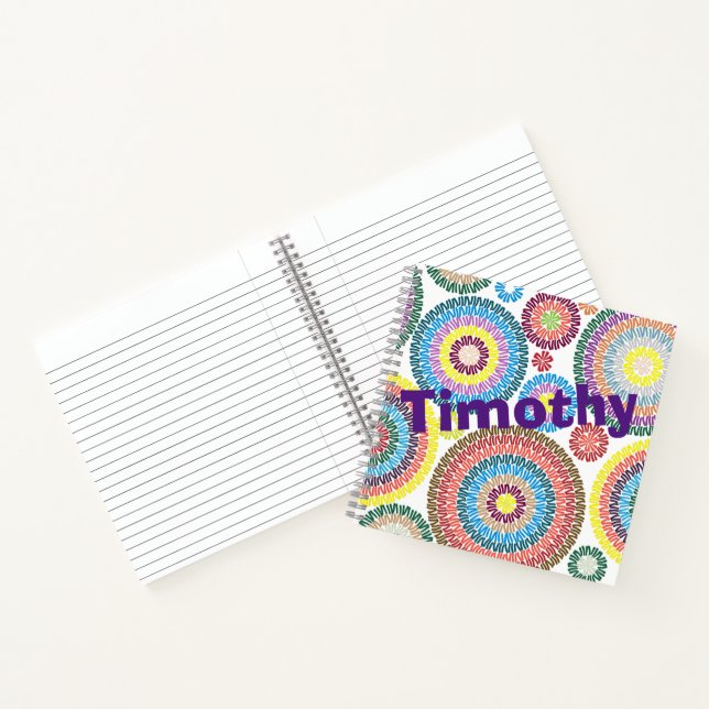 Maßgeschneidertes, konzentrisches Single-Notebook Notizbuch (Innenseite)