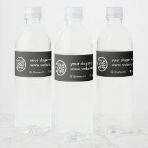 Maßgeschneidertes Logo für Unternehmen Wasserflasc