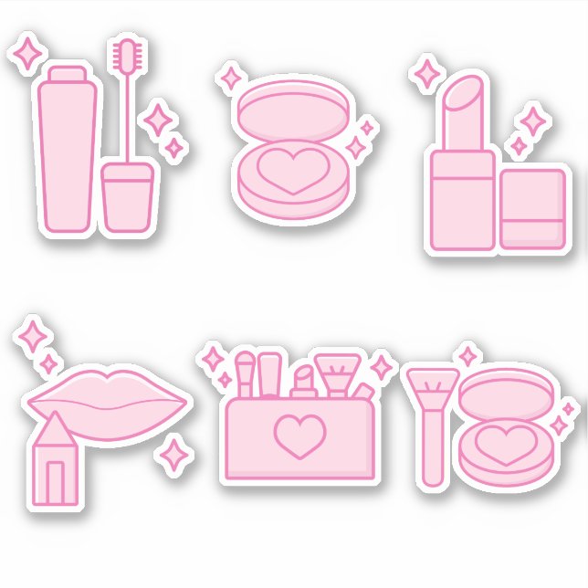 Maßgeschneidertes, Make-up-Aufkleber, Lippenstift Aufkleber (Vorderseite)