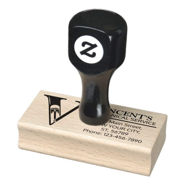 Maßgeschneidertes Mechanisches Monogramm. Ursprüng Gummistempel (Stempel)