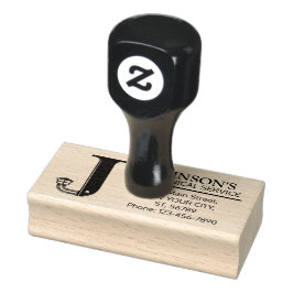 Maßgeschneidertes Mechanisches Monogramm. Ursprüng Gummistempel