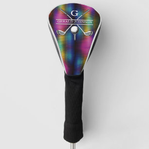 Maßgeschneidertes Metallic-farbiges Golf Monogram Headcover