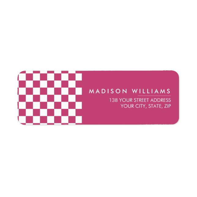 Maßgeschneidertes Minimal Modern Square Label (Vorne)