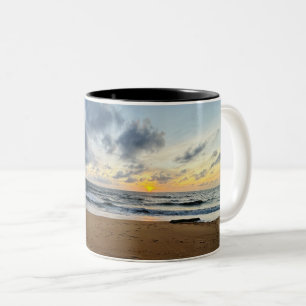 Maßgeschneidertes Minimalistisch modernes Personal Zweifarbige Tasse