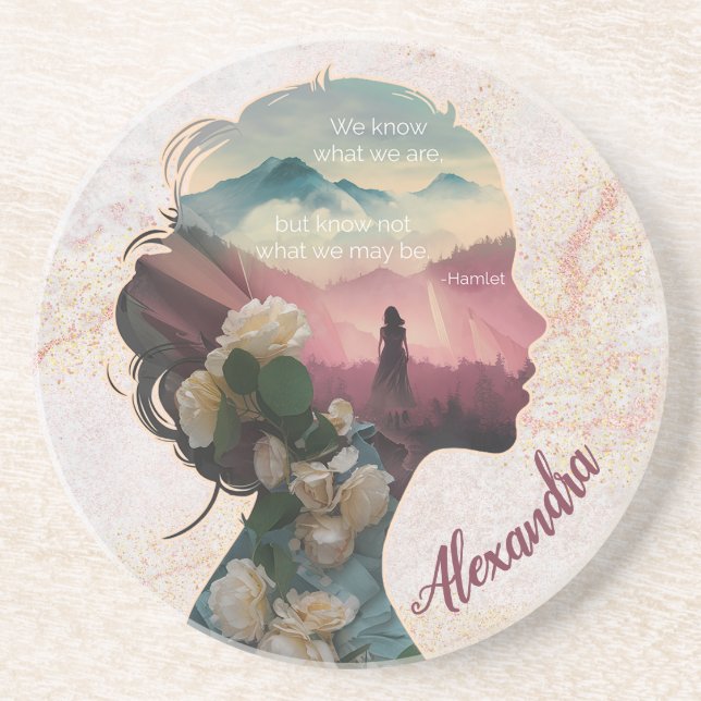 Maßgeschneidertes, modernes Eleganz, inspirierende Getränkeuntersetzer (Vorne)