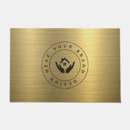 Maßgeschneidertes, modernes Firmenlogo Fußmatte