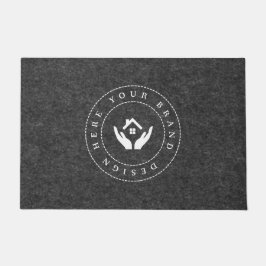 Maßgeschneidertes, modernes Firmenlogo Fußmatte