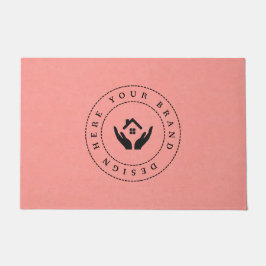 Maßgeschneidertes, modernes Firmenlogo Fußmatte