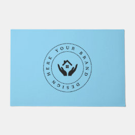 Maßgeschneidertes, modernes Firmenlogo Fußmatte