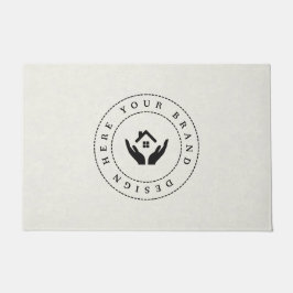 Maßgeschneidertes, modernes Firmenlogo Fußmatte