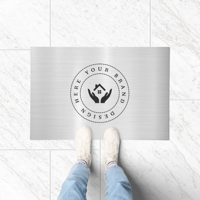 Maßgeschneidertes, modernes Firmenlogo Fußmatte (Indoor)