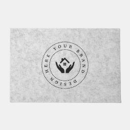 Maßgeschneidertes, modernes Firmenlogo Fußmatte