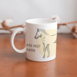 Maßgeschneidertes, modernes Foal Minimal Niedlich  Kaffeetasse