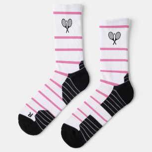 Maßgeschneidertes modernes Schwarz-weißes Strip-Te Socken