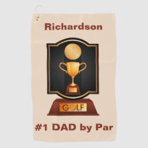 Maßgeschneidertes Mongram Golf Handtuch für den Va