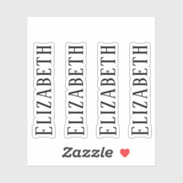 Maßgeschneidertes Monogramm, einfach modern Aufkleber