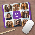 Maßgeschneidertes Monogramm für die Eggplant- und  Mousepad<br><div class="desc">Für dieses Design können Sie Instagram-Fotos verwenden. Verwenden Sie 8 quadratische Foto,  um ein einzigartiges und persönliches Geschenk zu kreieren. Oder man behalte den Hipster Welpe und macht einen trendigen Sake. Wenn Sie die Bilder anpassen müssen,  klicken Sie auf das Werkzeug anpassen,  um Änderungen vorzunehmen.</div>