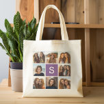 Maßgeschneidertes Monogramm für die Eggplant- und  Tragetasche<br><div class="desc">Für dieses Design können Sie Instagram-Fotos verwenden. Verwenden Sie 8 quadratische Foto,  um ein einzigartiges und persönliches Geschenk zu kreieren. Oder man behalte den Hipster Welpe und macht einen trendigen Sake. Wenn Sie die Bilder anpassen müssen,  klicken Sie auf das Werkzeug anpassen,  um Änderungen vorzunehmen.</div>