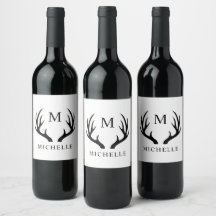 Maßgeschneidertes Monogramm für Weißhirsche und Sc