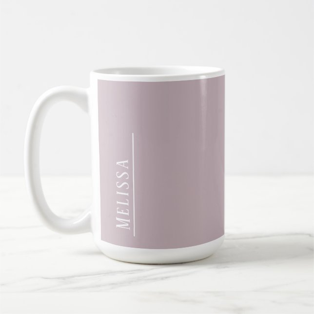 Maßgeschneidertes Monogramm, modern maul Kaffeetasse (Links)