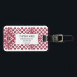 Maßgeschneidertes Monogramm Nordisches Lettisches  Gepäckanhänger<br><div class="desc">Dieses schöne,  individuell angepasste Monogramm Nordic Baltic Lettisch Muster wird Ihrem Gepäck einen Pop Farbe hinzufügen und wird dieses personalisierte Gepäck abstimmen http://www.zazzle.com/customized_monogram_nordic_baltic_latvian_pattern_luggage-256635455255160908</div>