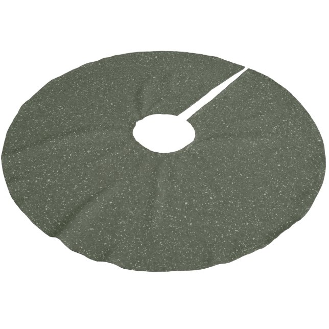 Maßgeschneidertes Moosrock Polyester Weihnachtsbaumdecke (Schrägansicht)