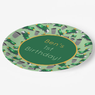 Maßgeschneidertes Muster für Recycelnd Garbage Tru Pappteller