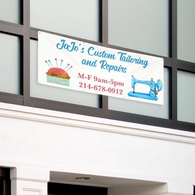 Maßgeschneidertes Nähen Banner (Äußeres Gebäude)