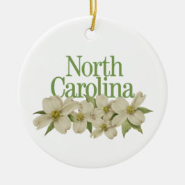 Maßgeschneidertes North Carolina Ornament mit Dogw