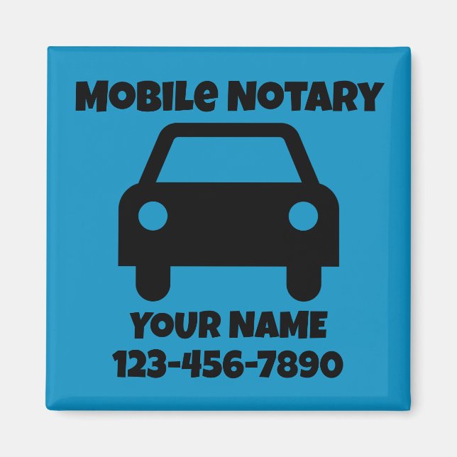 Maßgeschneidertes öffentliches Mobilautosymbol für Magnet (Vorne)