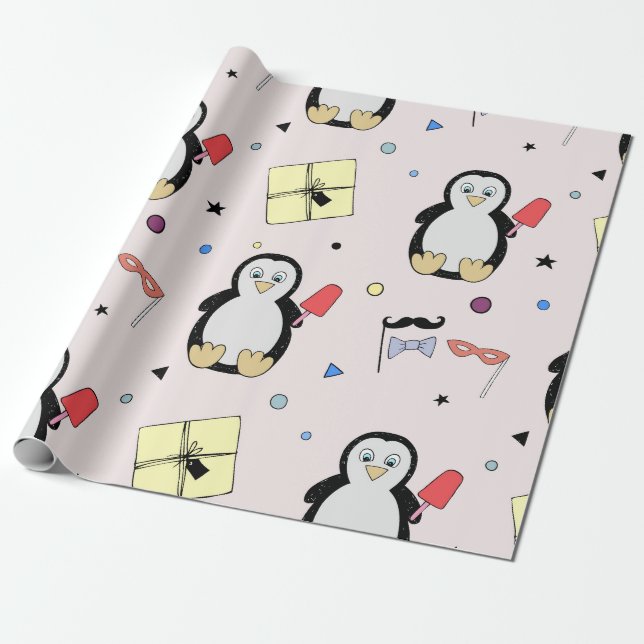 Maßgeschneidertes Party Wrapping Paper für Kinder Geschenkpapier (Ungerollt)