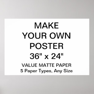 Maßgeschneidertes Personalisiert 36" x 24" Matte-P Poster