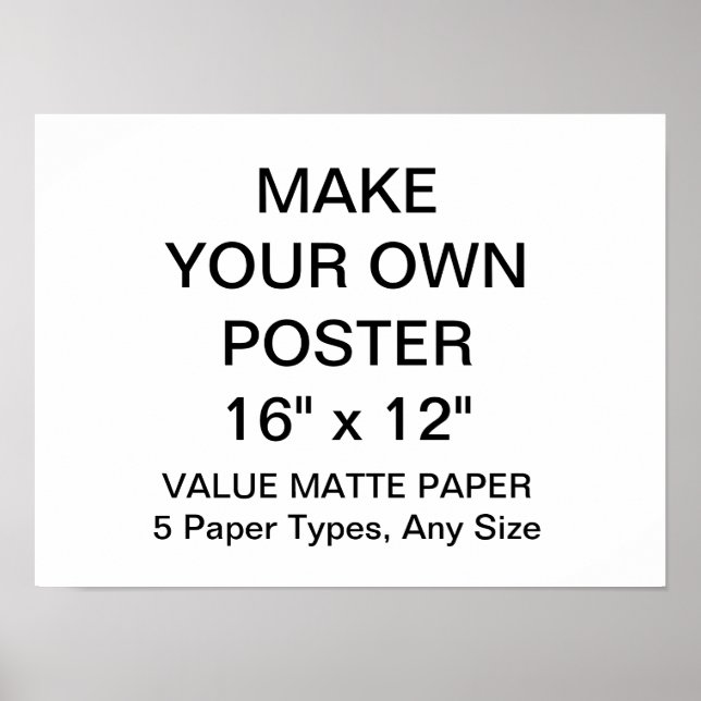 Maßgeschneidertes, Personalisiertes, 16 Zoll x 12  Poster (Vorne)