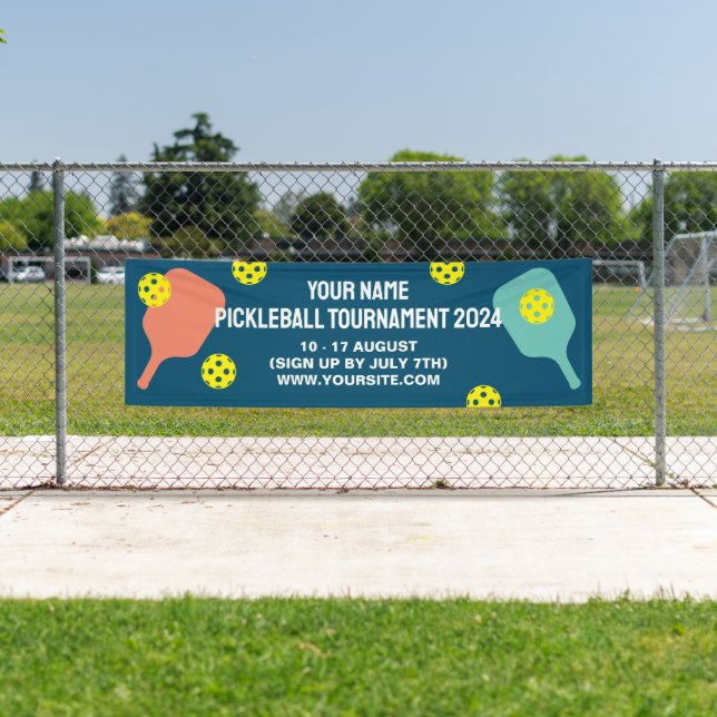 Maßgeschneidertes Pickleball-Turnier im Freien Zau Banner (Insitu)